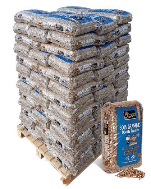Granulés de bois Woodstock – 78 sacs de 15 kg
